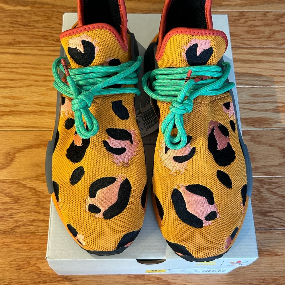 Size 9.5- adidas Pharrell x NMD Human Race Animal Print